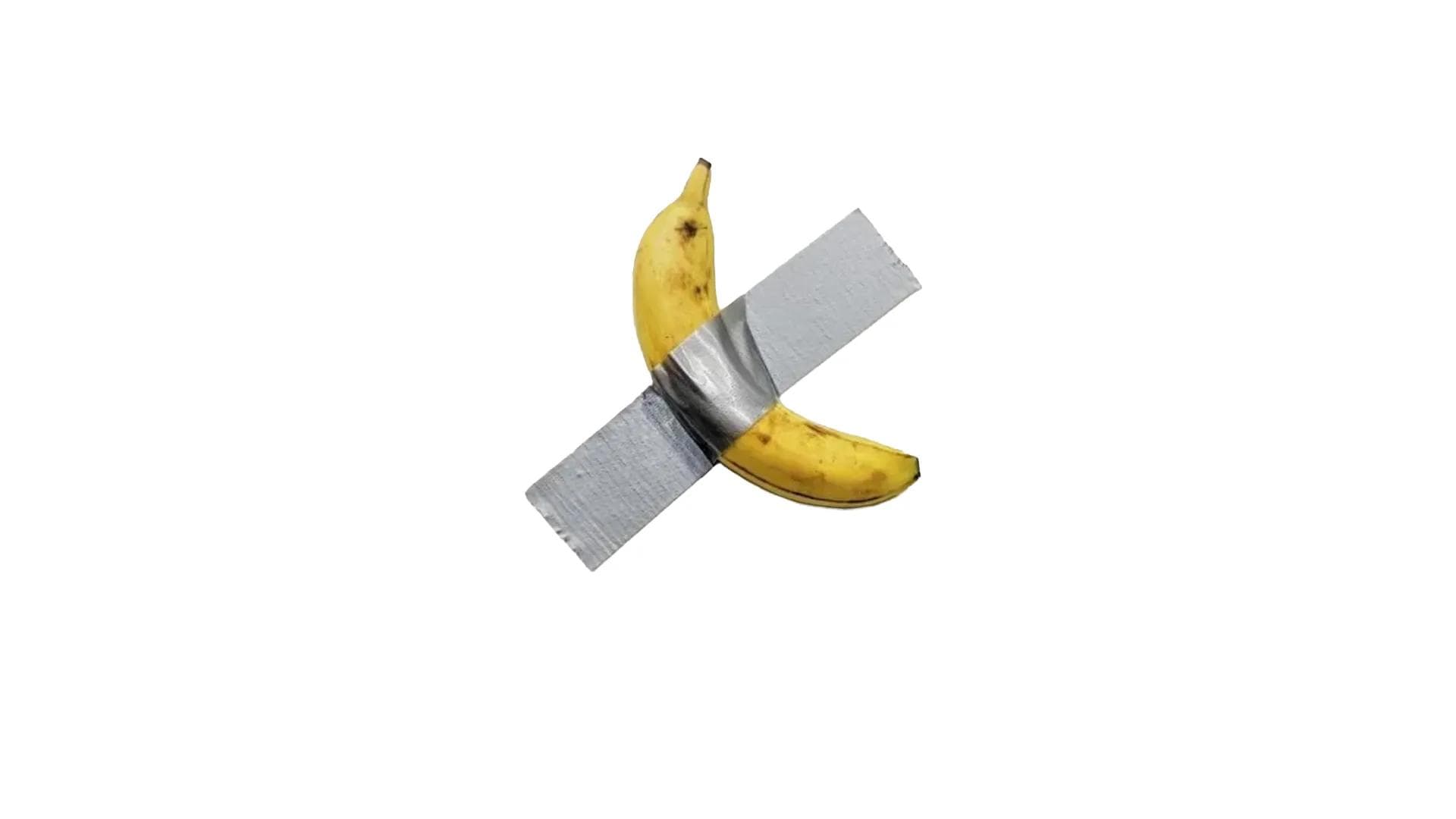 Maurizio Cattelan's Comedian.